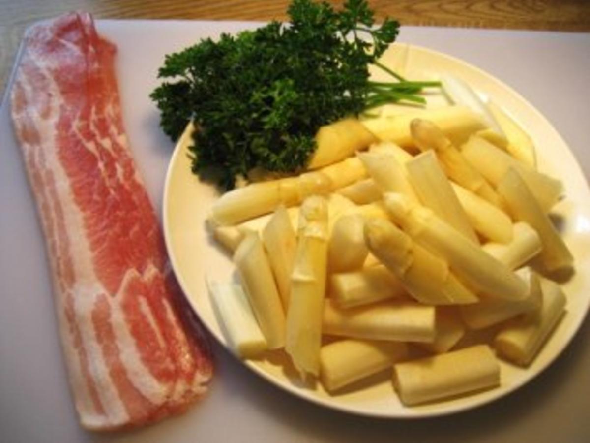 Spargel mit Bacon gebraten - schnell &amp; einfach - von mimi