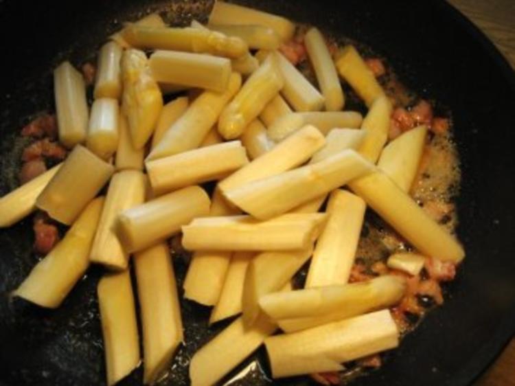 Spargel mit Bacon gebraten - schnell &amp; einfach - von mimi