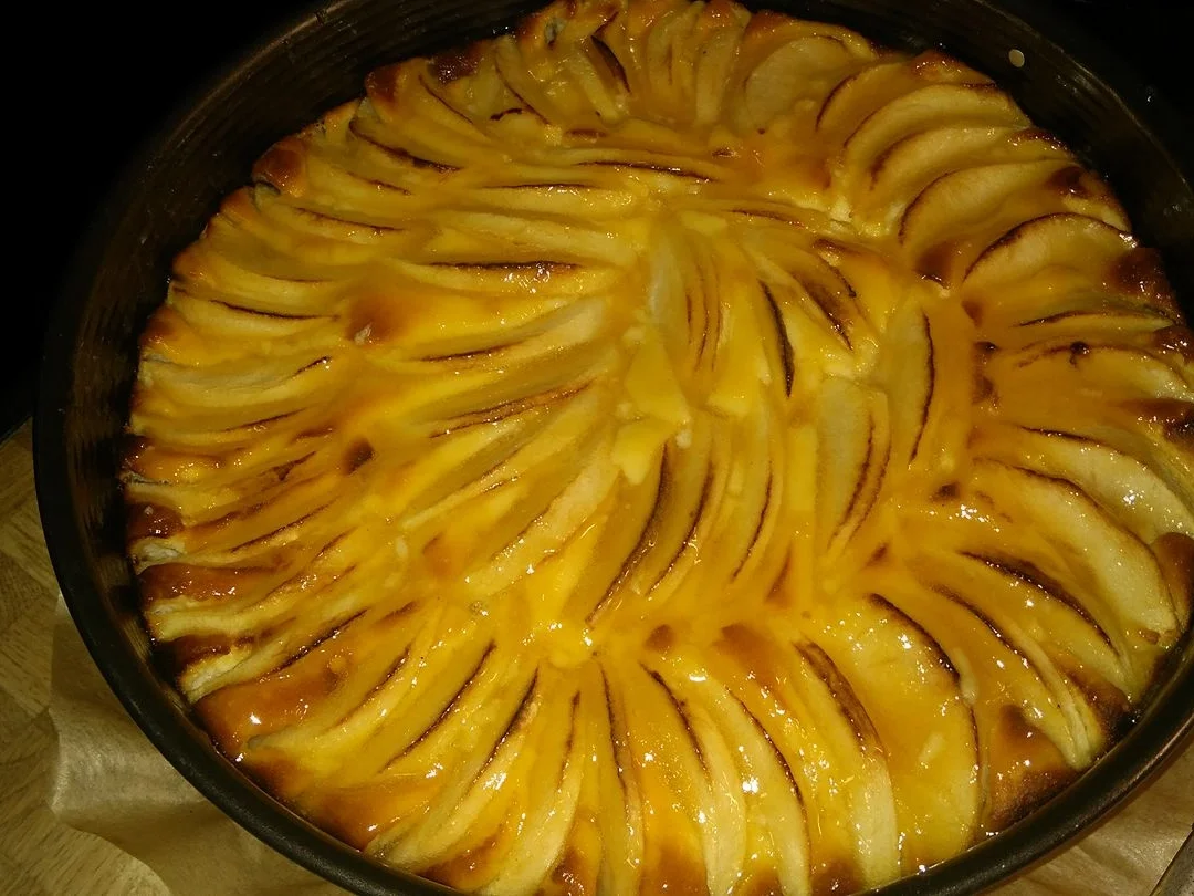 Glasierter Apfel-Käsekuchen - Rezept - Bild Nr. 5267