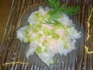 Bachsaibling mit heißer Gurke - Rezept - Bild Nr. 3