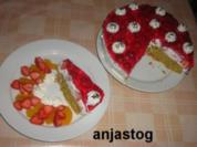 Erdbeeren - Holunder Torte - Rezept