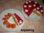 Erdbeeren - Holunder Torte - Rezept
