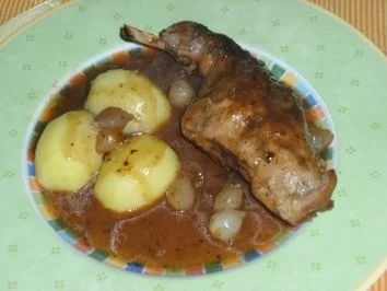 Kaninchen in Pflaumensoße - Rezept