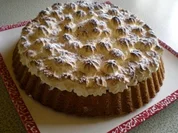 Amaretti Kuchen mit Heidelbeeren und Schneehäubchen - Rezept