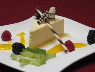 Orangenparfait an einer Mangosoße - Rezept