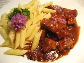 Rezept: Gulasch vom Schwein ... Gulasch vom Schwein ... - Rezept