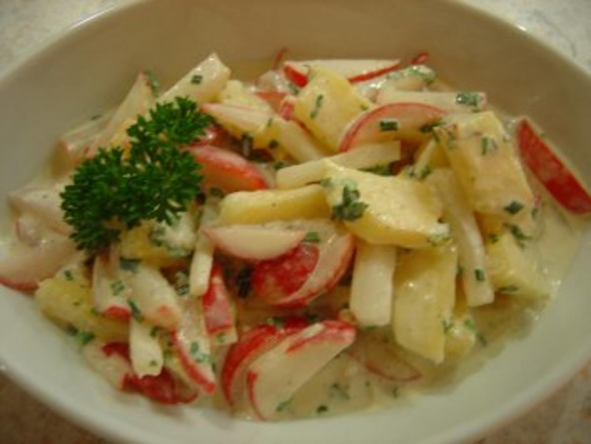 Radieschen-Ananas-Salat - Rezept