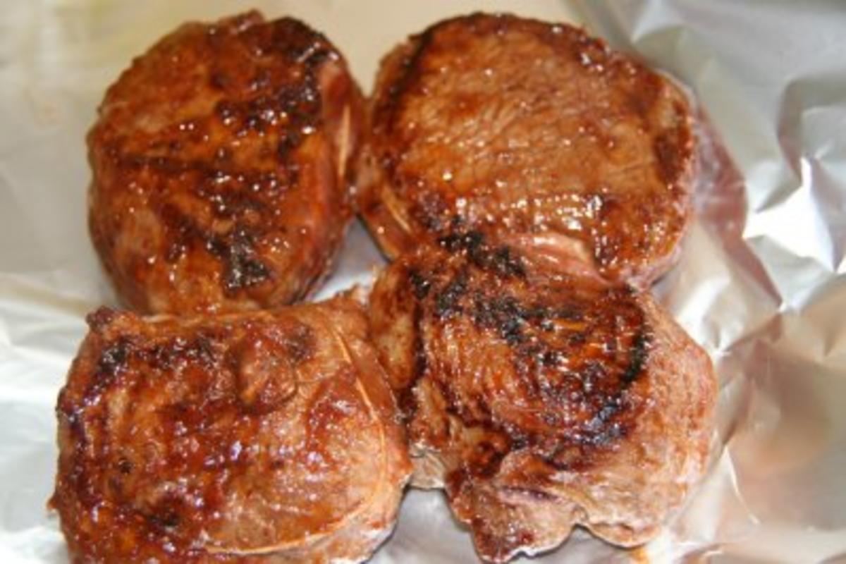 Rind: Honig-Steak mit Spargel und gebratenen Kartoffeln - Rezept - Bild Nr. 6
