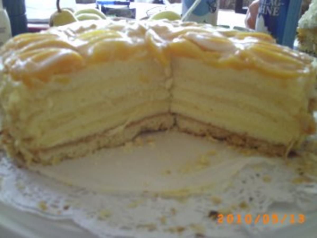 Torten: Pfirsich-Pudding-Torte - Rezept - Bild Nr. 14