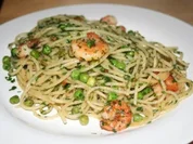 Spaghetti aglio e olio mit Garnelen - Rezept