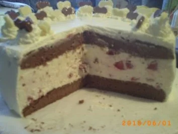 Torten: Erdbeer-Käsesahnetorte - zum französischen Muttertag "Fete de Maman" - Rezept - Bild Nr. 10