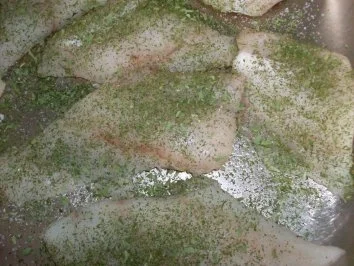 Rezept: Seelachsfilet mit Kräuterpanade Bild Nr. 4 Seelachsfilet mit Kräuterpanade - Rezept - Bild Nr. 4