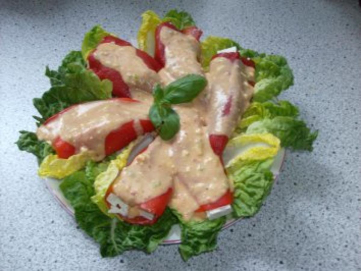 gegrillte, gefüllte Paprika - Rezept mit Bild - kochbar.de