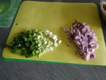 Hähnchenbrustfilets mit Cocktailfrüchten und frischen Erdbeeren - Rezept - Bild Nr. 7