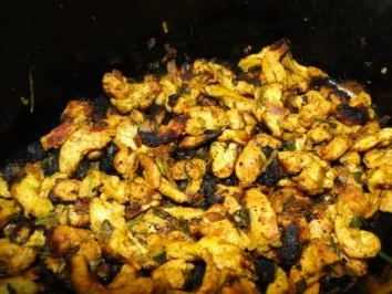 Hähnchenbrustfilets mit Cocktailfrüchten und frischen Erdbeeren - Rezept - Bild Nr. 10