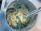 Bandnudeln mit Spinat-Mascarpone-Sauce - Rezept