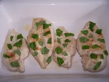 Rezept: Hähnchenfilets mit Tomaten-Mozzarella-Fächer Bild Nr. 2 Hähnchenfilets mit Tomaten-Mozzarella-Fächer - Rezept - Bild Nr. 2