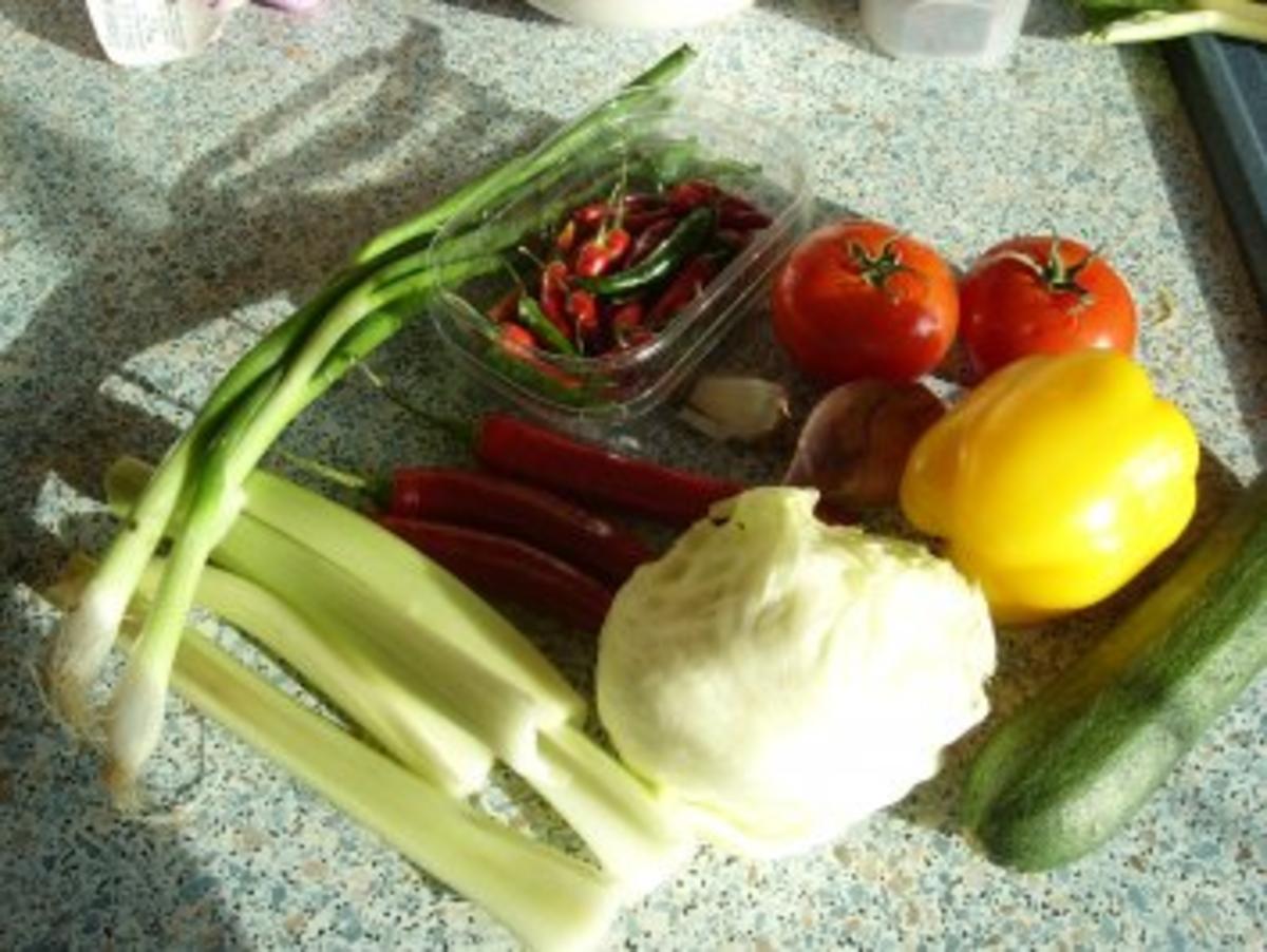 Salat a la "Was gibt der Kühlschrank her" mit Lammfilet - Rezept