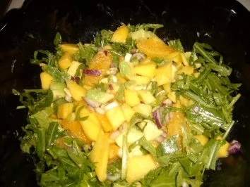 Rucola mit Mango-Orange-Advocado - Rezept - Bild Nr. 2