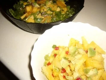 Rucola mit Mango-Orange-Advocado - Rezept - Bild Nr. 3