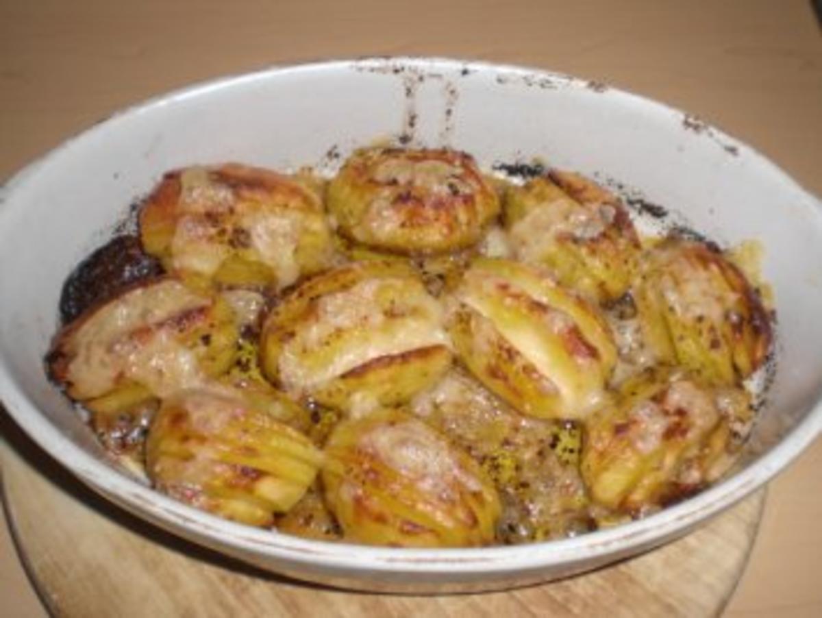 Gegrillter Lachs mit Fächerkartoffeln - Rezept - Bild Nr. 2