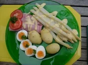 Eltener Spargel mit Kochschinken - Rezept