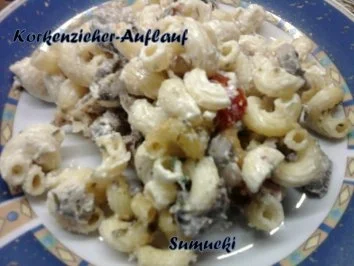 Rezept: Korkenzieher-Auflauf Korkenzieher-Auflauf - Rezept