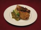 Dreierlei vom Backhendl an lauwarmem steirischem Erdäpfel-Vogerl-Salat - Rezept