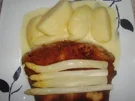 Fleischgerichte: Leberkäse Wiener Art mit Salzkartoffeln und Spargel mit Buttersoße - Rezept