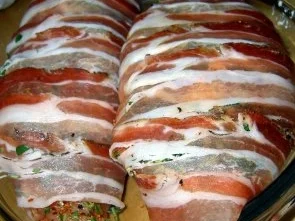 Mit Steinpilzen gefüllte Hähnchenbrust im Speckmantel - Rezept - Bild Nr. 8