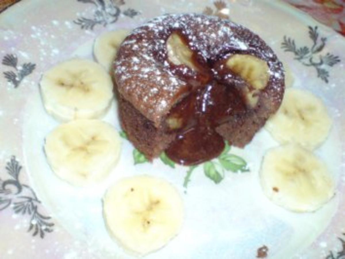 Bilder für Bananen-Muffin mit flüssigem Kern - Rezept