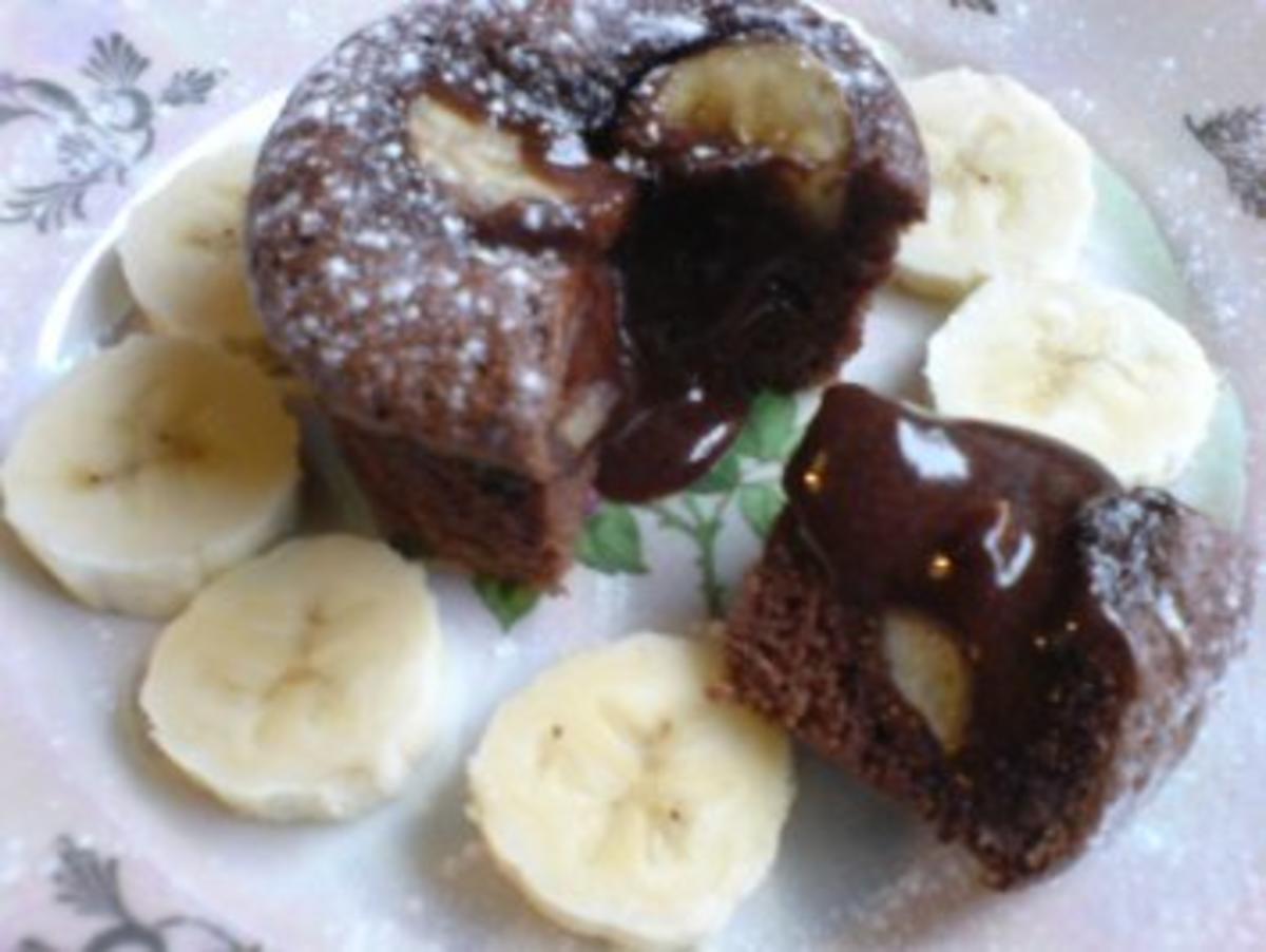 Bananen-Muffin mit flüssigem Kern - Rezept - Bild Nr. 3