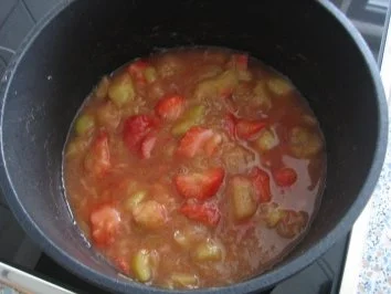 Rezept: Erdbeer-Rhabarber-Kompott Erdbeer-Rhabarber-Kompott - Rezept