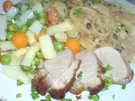 Schweinefilet in Zwiebelsoße - Rezept