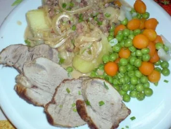Schweinefilet in Zwiebelsoße - Rezept - Bild Nr. 2