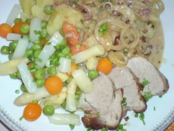 Schweinefilet in Zwiebelsoße - Rezept - Bild Nr. 16