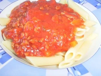 Rezept: Meine kunterbunte Pasta-Soße Meine kunterbunte Pasta-Soße - Rezept