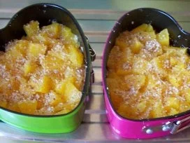 Backen: So klein und schon Kuchen ..... Pfirsich-Küchlein - Rezept - Bild Nr. 4