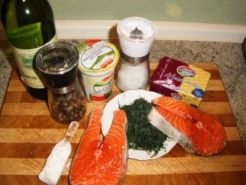 Rezept: Lachssteaks mit Dillsoße Bild Nr. 2 Lachssteaks mit Dillsoße - Rezept - Bild Nr. 2