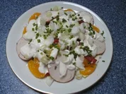 Salat - mit Orange und Hähnchenfilet - Rezept