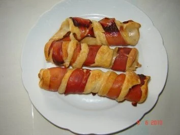 Rezept: Snack : Schinken-Stockbrot Snack : Schinken-Stockbrot - Rezept