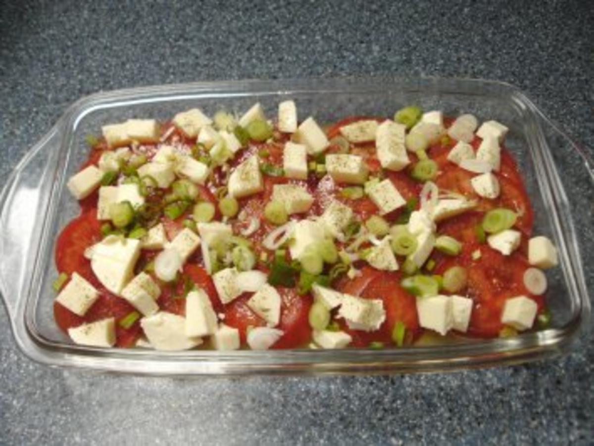 Tomatensalat mit Mozarella - Rezept