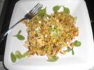 Bratreis mit Hähnchen und Sprossen - Rezept