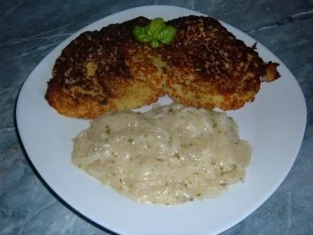 Rezept: Gemüse : Zwiebelgemüse...mit Kartoffelpuffer Gemüse : Zwiebelgemüse...mit Kartoffelpuffer - Rezept