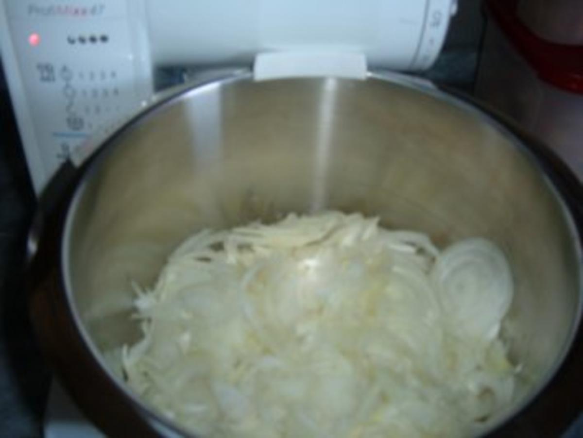 Gemüse : Zwiebelgemüse...mit Kartoffelpuffer - Rezept - Bild Nr. 2