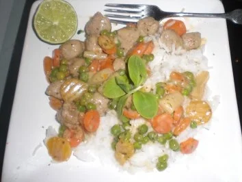 Junges Gemüse mit feinen Klösschen - Rezept