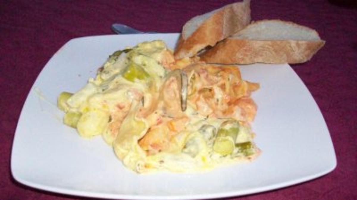 Bilder für Spargel-Karotten-Zucchini-Lasagne - Rezept