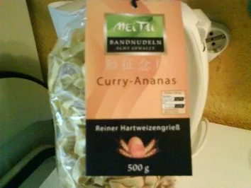 Geflügel: Hähnchenbrustfilet mit Curry-Ananas-Bandnudeln - Rezept - Bild Nr. 2