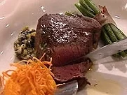 Rezept: Tournedos an Kräutersoße mit Möhren-Mousse und Fächerkartoffeln Bild Nr. 9 Tournedos an Kräutersoße mit Möhren-Mousse und Fächerkartoffeln - Rezept - Bild Nr. 9