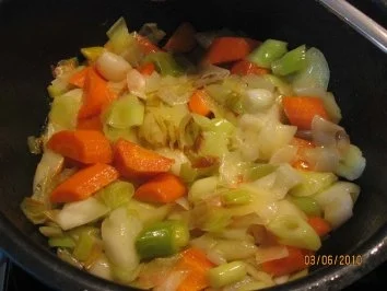 Türkischer Reistopf mit Lauch & Möhren (Zeytinyagli Pirasa) - Rezept - Bild Nr. 7